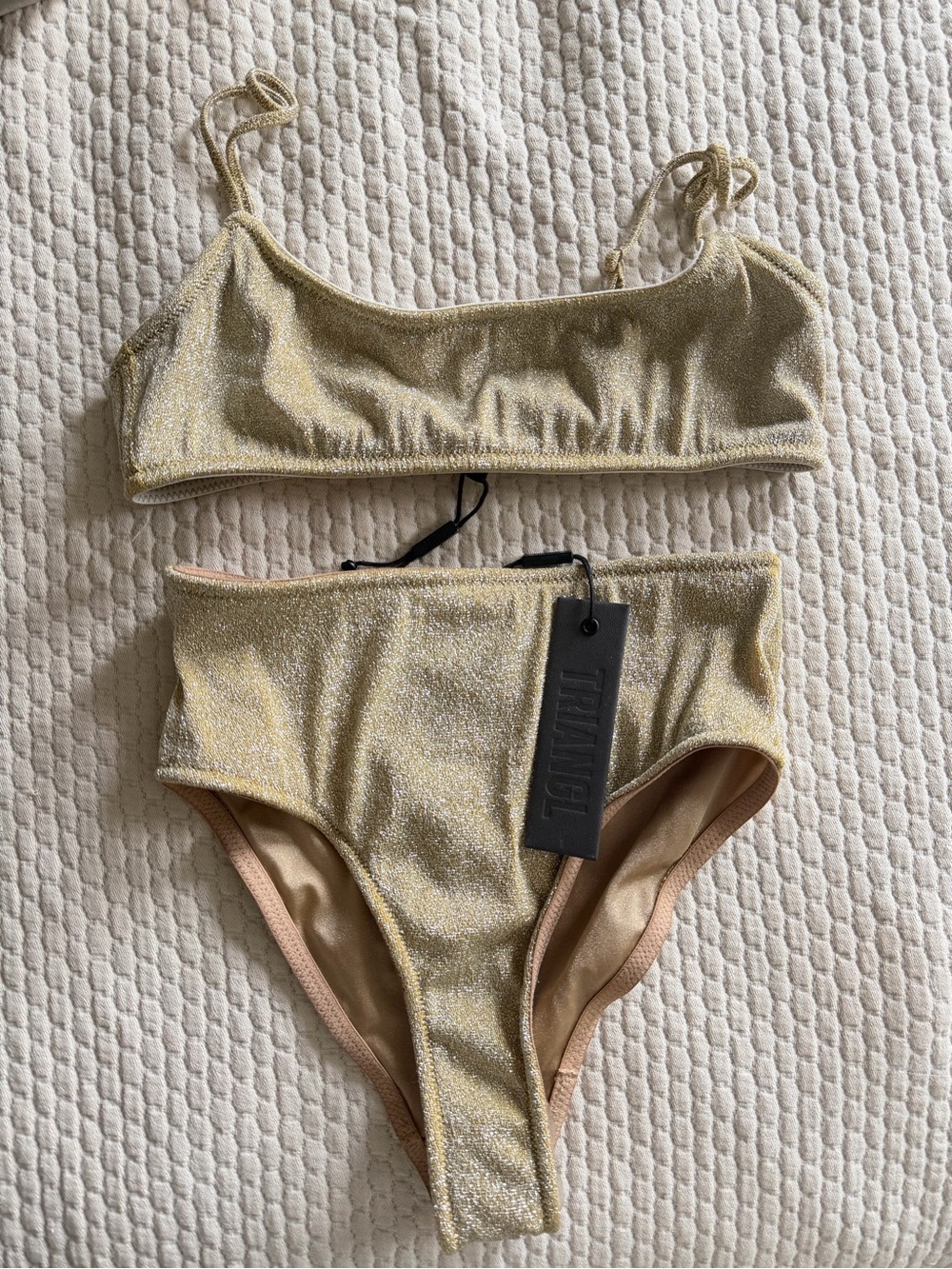 Triangl Swimwear Gold Bikini